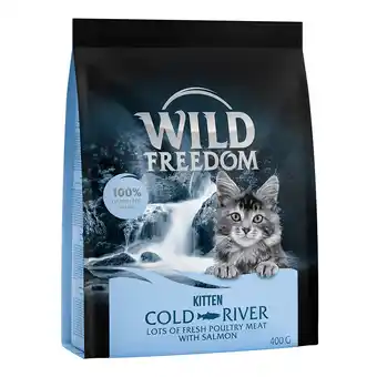Zooplus Wild Freedom Kitten, graanvrije receptuur Cold River Zalm – 3 x 400 g aanbieding