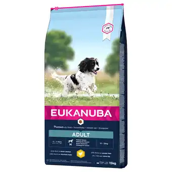 Zooplus 10% korting! Eukanuba Droogvoer met kip 15 kg aanbieding