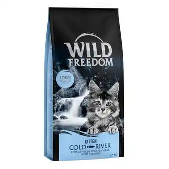 Zooplus Wild Freedom Kitten, graanvrije receptuur Cold River Zalm – 6,5 kg aanbieding