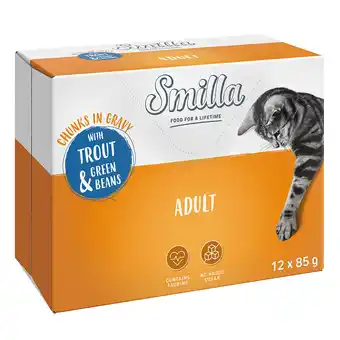 Zooplus 24 x 85 g Smilla Hapjes in Saus met Groenten - Adult met Forel en Sperziebonen aanbieding