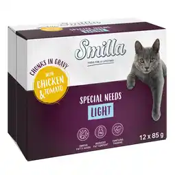 Zooplus 24 x 85 g Smilla Hapjes in Saus met Groenten - Light met Kip en Tomaat aanbieding