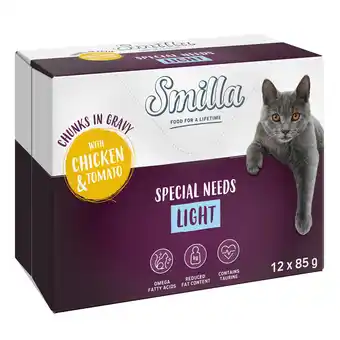 Zooplus 24 x 85 g Smilla Hapjes in Saus met Groenten - Light met Kip en Tomaat aanbieding