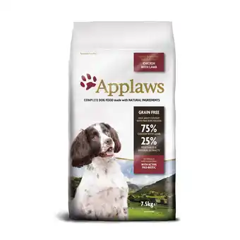 Zooplus 5 kg + 2,5 kg gratis! Applaws droogvoer voor honden 7,5 kg aanbieding