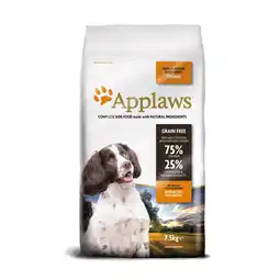 Zooplus 5 kg + 2,5 kg gratis! Applaws droogvoer voor honden 7,5 kg aanbieding