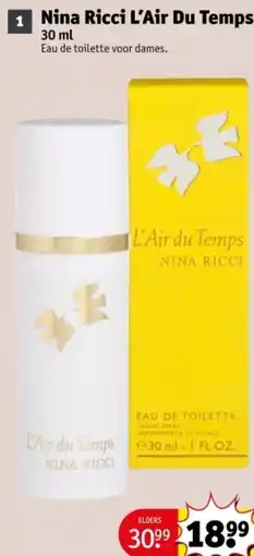 Kruidvat Nina Ricci L'Air Du Temps aanbieding