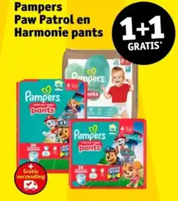 Kruidvat Pampers Paw Patrol en Harmonie pants aanbieding