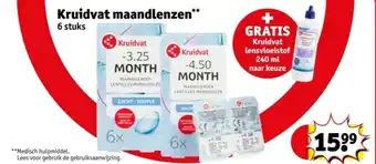 Kruidvat Kruidvat maandlenzen aanbieding