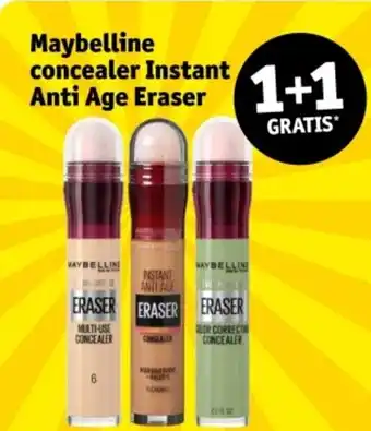 Kruidvat Maybelline concealer Instant Anti Age Eraser aanbieding