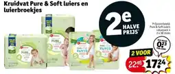 Kruidvat Kruidvat Pure & Soft luiers en luierbroekjes aanbieding