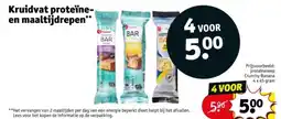 Kruidvat Kruidvat proteïne en maaltijdrepen aanbieding