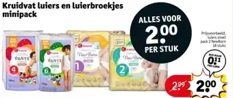 Kruidvat Kruidvat luiers en luierbroekjes minipack aanbieding