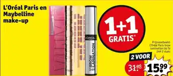 Kruidvat L'Oréal Paris en Maybelline make-up aanbieding