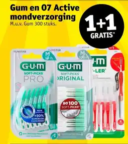 Kruidvat Gum en 07 Active mondverzorging aanbieding