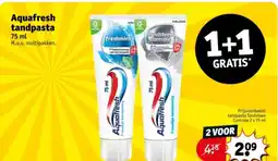 Kruidvat Aquafresh tandpasta aanbieding