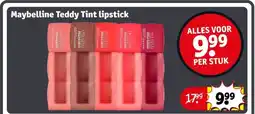 Kruidvat Maybelline Teddy Tint lipstick aanbieding