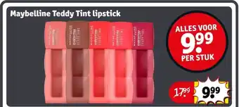 Kruidvat Maybelline Teddy Tint lipstick aanbieding