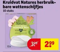 Kruidvat Kruidvat Natures herbruik bare wattenschijfjes aanbieding