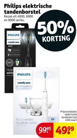 Kruidvat Philips elektrische tandenborstel aanbieding