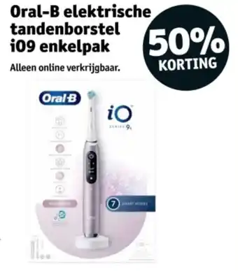 Kruidvat Oral-B elektrische tandenborstel i09 enkelpak aanbieding