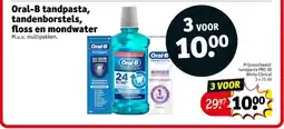 Kruidvat Oral-B tandpasta, tandenborstels, floss en mondwater aanbieding