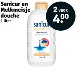 Kruidvat Sanicur en Melkmeisje douche aanbieding