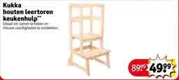 Kruidvat Kukka houten leertoren keukenhulp aanbieding