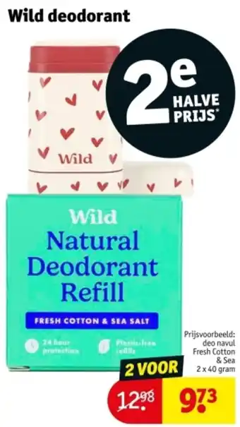 Kruidvat Wild deodorant aanbieding