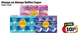 Kruidvat Always en Always Dailies Super aanbieding