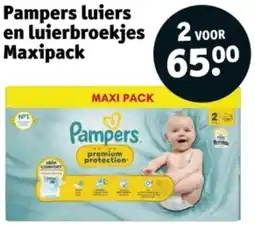 Kruidvat Pampers luiers en luierbroekjes Maxipack aanbieding
