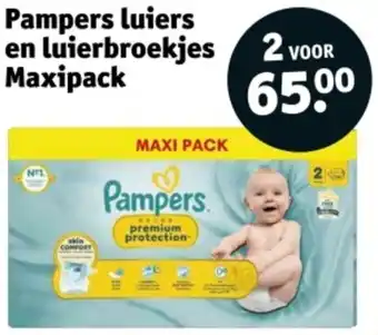 Kruidvat Pampers luiers en luierbroekjes Maxipack aanbieding