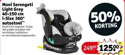 Kruidvat Moni Serengeti Light Grey i-Size 360° autostoel aanbieding