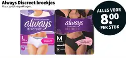 Kruidvat Always Discreet broekjes aanbieding