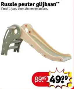 Kruidvat Russle peuter glijbaan aanbieding