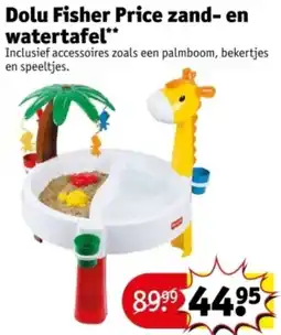 Kruidvat Dolu Fisher Price zand- en watertafel aanbieding