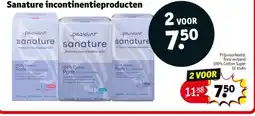 Kruidvat Sanature incontinentieproducten aanbieding