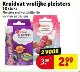 Kruidvat Kruidvat pleisters Sensitive Kruidvat vrolijke pleisters aanbieding