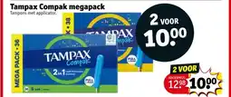Kruidvat Tampax Compak megapack aanbieding