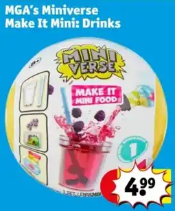 Kruidvat MGA's Miniverse Make It Mini: Drinks aanbieding