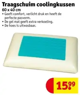 Kruidvat Traagschuim coolingkussen aanbieding