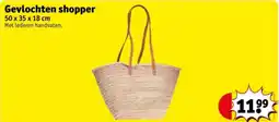 Kruidvat Gevlochten shopper aanbieding