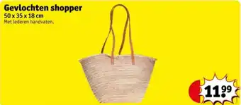 Kruidvat Gevlochten shopper aanbieding