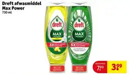 Kruidvat Dreft Afwasmiddel Max Power aanbieding