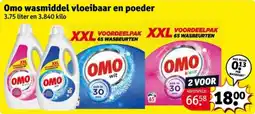 Kruidvat Omo wasmiddel vloeibaar en poeder aanbieding
