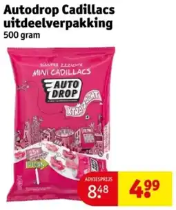 Kruidvat Autodrop Cadillacs uitdeelverpakking aanbieding