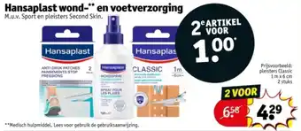 Kruidvat Hansaplast wond en voetverzorging aanbieding