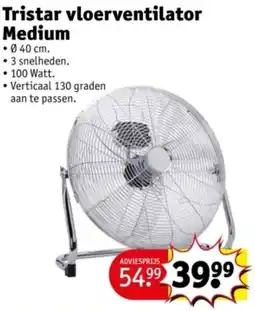 Kruidvat Tristar vloerventilator Medium aanbieding