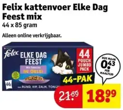Kruidvat Felix Kattenvoer Elke Dag Feest mix aanbieding