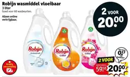 Kruidvat Robijn wasmiddel vloeibaar aanbieding