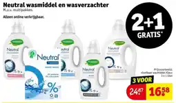 Kruidvat Neutral wasmiddel en wasverzachter aanbieding