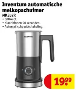 Kruidvat Inventum automatische melkopschuimer MK352R aanbieding